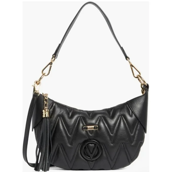 NWT Valentino By Mario Valentino Sabrine Diamond Quilted Shoulder Bag - Picture 1 of 12